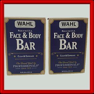 WAHL Men's Face & Body & Shave Soap Bar - 2 Count